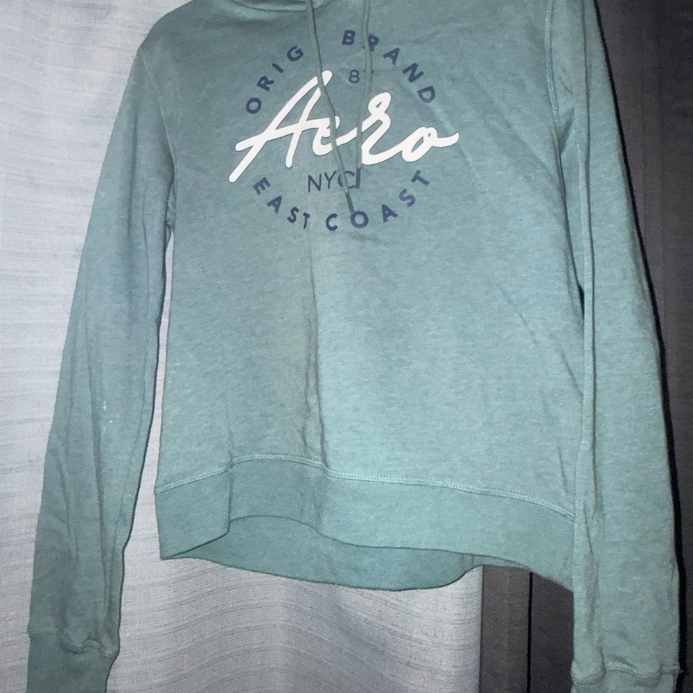 Aeropostale Teal Hoodie with Logo